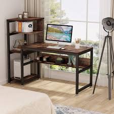 Add to favorites calendar dedaantiek. Rustic Computer Desk W 4 Tier Storage Shelves 58 Large Industrial Office Desk Ebay