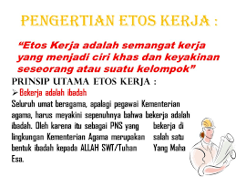 B) sifat menunjukkan sikap jujur, setia, boleh dipercayai, boleh berdikari, berinisiatif. Motivasi Dan Etos Kerja Ppt Download