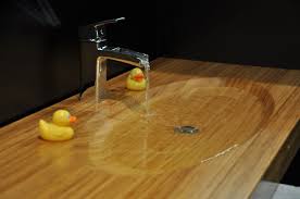 edge grain wood sinks