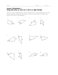 The ratio opposite over adjacent, the tangent is; Trigonometric Ratios Word Problems Worksheet Nidecmege