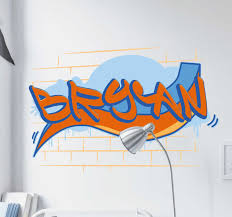 Best wall stickers for kids rooms. Personalised Graffiti Wall Sticker Tenstickers