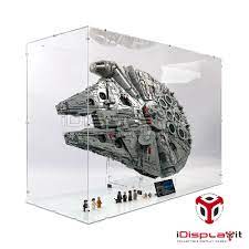 The millennium falcon is docked at the black spire outpost on batuu in star wars: Premiumtoystore Display Case Lego 75192 Millenium Falcon Premiumtoystore