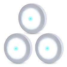 Battery powered motion active sensor cabinet puck lights led wireless night lighting for kitchen, wardrobe,hallway,amazon popular puck light description: Review For Tap Lights Led Stick On Push Touch Lights Battery Powered Puck Lights For Closets Under Cabinets Counters Outage And Emergency Use 3 Pack White Batteries Not Include Warm White 3 Pack