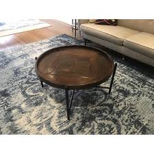 Nice old chest or small dresser. Arhaus Palencia Round Coffee Table W Iron Base Aptdeco
