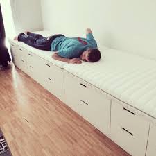 Great Idea For Space Saving Great Idea Ikea Hacks Kids Bedroom Small Spaces Saving Space Ikea Kids Bed Sofa Storage Ikea Bed