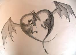 Dragons In Love Dragons In Love By Teh714 On Deviantart Dragon Love Drawings Art
