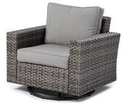 Broyhill Eagle Brooke Gray All Weather Wicker Swivel Cushioned Patio Glider Big Lots In 2021 Patio Seating Sets Patio Glider Outdoor Glider Chair