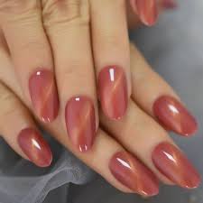 Black And Red Cat Eye Nails Pin On Hair