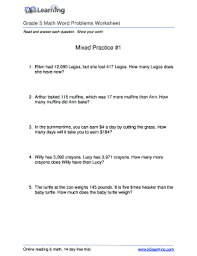 grade 5 math word problems fill online printable fillable blank pdffiller