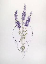 Flower Tattoo Lavender Tattoo Tattoo Design Drawings Diy Tattoo
