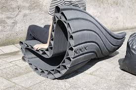 This Street Bench Was Made By 3d Printing Recycled Plastic Street Furniture Plastic Waste Recycled Plastic