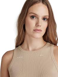 G-STAR RAW Women's Engineered Rib Tank Dress, Beige/Khaki (Westpoint Khaki  C678-c531), XS : Buy Online at Best Price in KSA