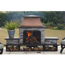 Canora Grey Quillen Steel Wood Burning Outdoor Fireplace Wayfair In 2020 Outdoor Wood Burning Fireplace Outdoor Fireplace Outdoor Patio