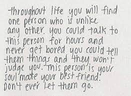The real test of friendship is: When You Find That One Person Quotes Quotesgram