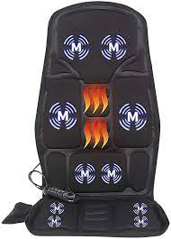 amazon com vibrating back massager with heat massage chair pad seat massager cushion with 10 vibration nodes to relea chair pads massage chair back massager