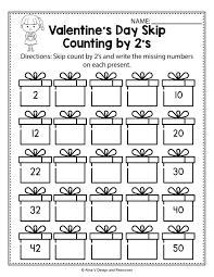 Valentine S Day Skip Count By 2 S Math Worksheets And Skip Counting Worksheets Counting Worksheets For Kindergarten Math Counting Worksheets