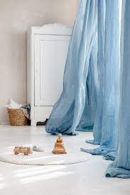 Light Blue Sheer Linen Curtains Azure Delicate And Light Etsy Light Blue Curtains Sheer Linen Curtains Blue Curtains Living Room