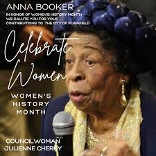 Honoring Mrs. Anna Booker for her contributions to education in Plainfield,  NJ