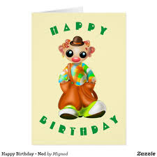 Happy Birthday Ned Zazzle Com Happy 2nd Birthday Happy Birthday Happy Birthday Baby