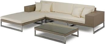 The Tahiti Low Profile Outdoor Modern Sectional Patio Sectional Sectional Patio Furniture Wicker Sofa Outdoor