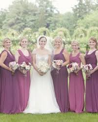 Real Weddings Martha Stewart Weddings Pink And White Weddings Bridesmaid Dresses Different Colors Bridesmaid