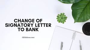 Sometimes, the notification is sent after changing the shift. Change Of Signatory Letter To Bank Sample Free Letter Templates