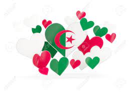 572 recettes d'algérie et tunisie faciles : Drapeau De L Algerie Autocollants En Forme De Coeur Sur Blanc Illustration 3d Banque D Images Et Photos Libres De Droits Image 63658479