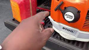 Check the fuel filler cap for leaks at regular to disengage the lock: Catastrophe Diverted With The Stihl 600 Backpack Blower Youtube