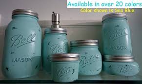 You should cover the entire painted area. Custom 4 5 Or 6 Piece Painted Mason Jar Bathroom Set With Soap Dispenser Lid Bathroom Accessories Rustic Farmhouse Beachfront Decor