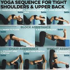 Yoga Sequence For Tight Shoulders Upper Back Http Www Yogaweightloss Net Category Types Of Yoga Easy Yoga Workouts Yoga Sequences Yoga For Beginners
