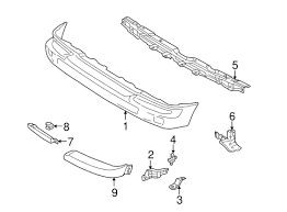 Want to see your car here? Bumper Components Front For 1999 Toyota Tacoma Toyota Parts Center