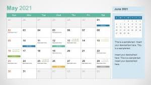 These free june calendars are.pdf or.jpg files that you can use our free printable june 2021 calendars for your home, office, desk or planner and they. 2021 Calendar Powerpoint Template Slidemodel