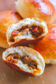 Smiling char siew pau #dim sum series #1_r4. Chinese Bbq Pork Buns Baked Char Siu Bao Banh Mi Ngá»t Nhan Xa Xiu Bun Bo Bae