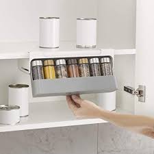Joseph Joseph 85147 Cupboardstore Porte Epices Sous Etagere Gris Amazon Fr Cuisine Maison Etagere Grise Idees Etageres Etagere A Epices