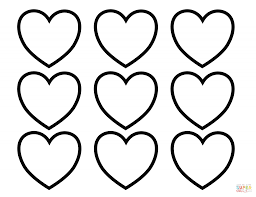 Valentine Valentines Day Blank Hearts Coloring Page Free Printable Tearinglentine Heart Cand Heart Coloring Pages Love Coloring Pages Valentine Coloring Pages
