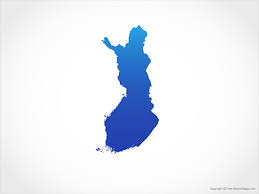 Finland map the republic of finland or simply finland is one of the five nordic countries. Vector Map Of Finland Blue Free Vector Maps