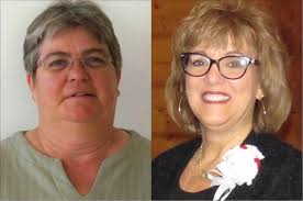 Longtime employees Mary Jo Hamilton and Joyce Peterson retire