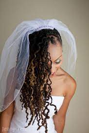 Wedding Styles For Natural Hair And Locs Offbeat Bride Natural Hair Bride Locs Hairstyles Braided Hairstyles For Wedding