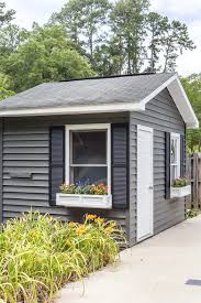 In the past, homeowners could not since vinyl siding expanded and contracted too much in comparison to paint. How To Paint Vinyl Siding Pool Shed Makeover Bless Er House
