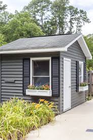 Ply gem take home sample progressions double 4.5 in. How To Paint Vinyl Siding Pool Shed Makeover Bless Er House