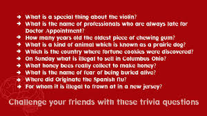 Also, see if you ca. 174 Funny Trivia Questions Feel Wow