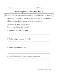 Pin On English Commas Worksheets