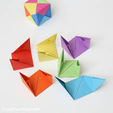 How To Fold Origami Paper Cubes Frugal Fun For Boys And Girls