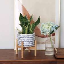 Bring your plants to life by giving them a home. La Jolie Muse Ceramic Plant Pot With Wood Stand Gardening Pots Planters On Carousell