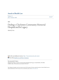 Southern illinois hospital services, holding that applications submitted in the hospital's confidential credentialing process are. Darling V Charleston Community Memorial Hospital And Its Legacy 1 Health Maintenance Organization Joint Commission