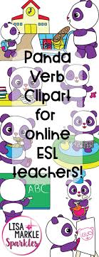 This Is A Set Of Panda Clipart With Online Esl Teachers In Mind The Set Includes 30 Different Pandas Acting Out D Esl Teachers Clip Art Kindergarten Resources