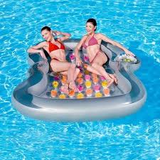 2 Person Float Beach Raft Swimming Pool Toys Floating Mattress 70 Inch Lounger Pool Lounge Float Pool Lounge Pool Floats