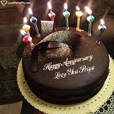 Birthday Cake Images With Name Priya Love You Priya Name Picture Happy Anniversary Cake Messages Happy Birthday Chocolate Cake Happy Anniversary Cakes Happy Birthday Cakes