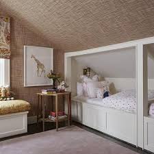 Built In Kids Beds Under Sloped Ceiling Bunk Beds Built In Bed Under Sloped Ceiling Built In Bunks