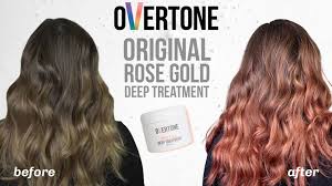 See more ideas about rose gold hair, gold hair, hair color rose gold. Rose Gold Deep Treatment On Dark Blonde Hair Overtone